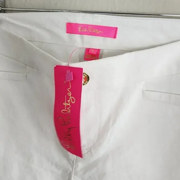 Lilly Pulitzer Kelly Skinny Ankle Pant Resort White 6 NWT Stretch High Rise 28" - Picture 4 of 9